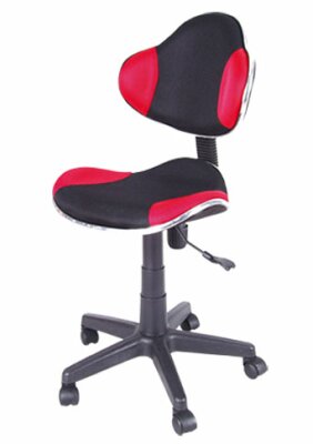Q-G2 - kancelářská židle (dětská) černá/červená (OBRQG2) kolekce 
