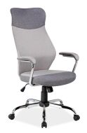 Q-319 - kancelářská židle - látka šedá  (S) (K150-E)