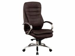 Q-154 - kancelářská židle - ekokůže hnědá (OBRQ154BR) (S) (K150-Z)