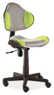 Q-G2 - kancelářská židle (dětská) šedá/zelená (OBRQG2ZSZ) kolekce 