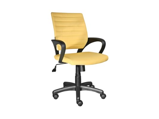 Q-051 - kancelářská židle - žlutá NOSNOST 120KG (S) (OBQ051ZOL) (K150-E)