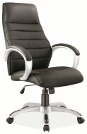 Q-046 - kancelářská židle ECO kůže černá (OBRQ046CZ) (S) (K150-Z)