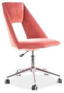 PAX velvet - kancelářská židle - látka starorůžová č.173 (S) (OBRPAXVR) Nosnost 120kg (K150-Z)
