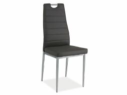 H-260 jídelní židle eco šedá/chrom