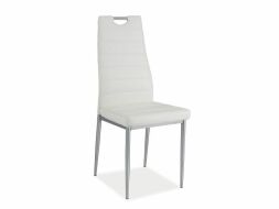 H-260 jídelní židle eco bílá/chrom H-260 jídelní židle eco bílá/chrom