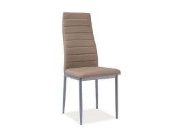 H-261 BIS alu - jídelní židle tmavě béžová / nohy aluminium (H261BISSCB) (S) (K150-Z)