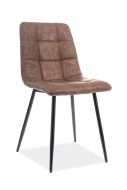 LOOK -  jídelní židle eco kůže Hnědá (LOOKCBR) (S) (k150-Z)