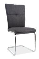 H -190- jídelní židle látka Grafitová č.147 / nohy chrom (H190CHG) (S) (K150-Z)