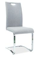 H-790 - jídelní židle látka Šedá č.97/ nohy chrom (H790CHSZ) kolekce H-790 - jídelní židle látka Šedá č.97/ nohy chrom (H790CHSZ) kolekce