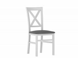 ALICE 101 - jídelní židle  dřevo Bílá/ šedá Savana 21