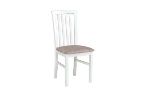 MIA 1 (MILANO 1)- jídelní židle bílá/ látka Béžová 18A  - kolekce 