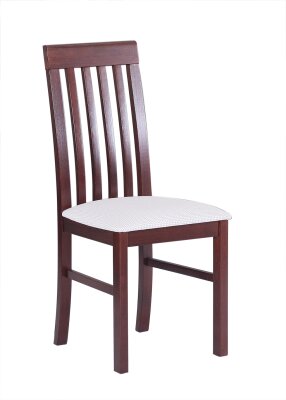 NIEL 1  (NILO 1)-jídelní židle- ořech/ 4 světlá látka- kolekce 