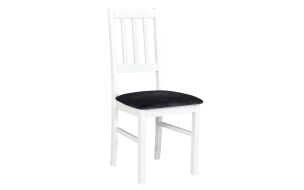 BOSANOVA 4 jídelní židle (BOSS 4) bílá/šedá látka č.8 (DM)- kolekce 