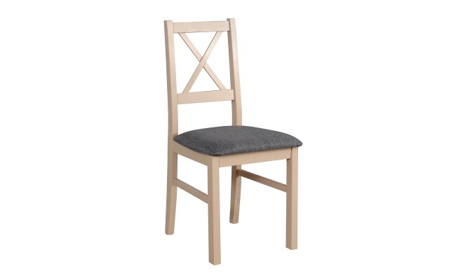 NIEL 10- jídelní židle (NILO 10) dub sonoma / látka č.12 šedohnědá - kolekce 