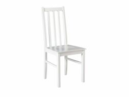 BOSANOVA 10-D - jídelní židle celá bílá celodřevěná