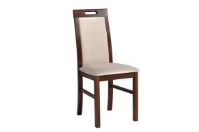 NIEL 9 - jídelní židle Ořech/ látka béžová 25x - (NILO 9) Nosnost 120kg, kolekce 