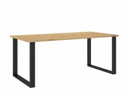 LOFT 185/90 Jídelní stůl Dub artisan/ černý kov LOFT 185/90 Jídelní stůl Dub artisan/ černý kov