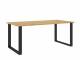 Jídelní stůl LOFT 185/90 Dub artisan/ černý kov