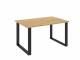 Jídelní stůl LOFT 138/90 Dub artisan/ černý kov
