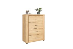 MALTA KOMODA 4S ( NATURA Š. 90 x v.118 x45) dřevo DUB PŘÍRODNÍ (smontovaný nábytek) kolekce MALTA KOMODA 4S ( NATURA Š. 90 x v.118 x45) dřevo DUB PŘÍRODNÍ (smontovaný nábytek) kolekce