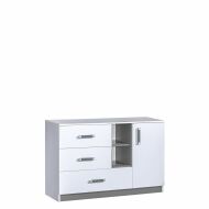 TRUFEL 7- Komoda 130 (Trafiko 7) - bílá/šedá (DO) (K150-Z) TRUFEL 7- Komoda 130 (Trafiko 7) - bílá/šedá (DO) (K150-Z)