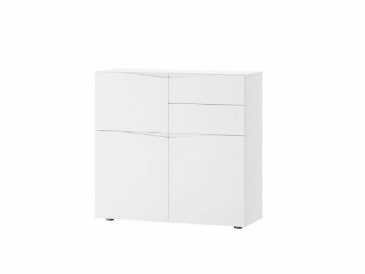 LUCCARELLI 06 - KOMODA - 3D2S - bílá mat