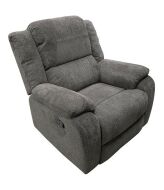KORFU NEW (HD-1807rocker ) KŘESLO manuální relax, HOUPACÍ látka 1650-6 brown - HNĚDÁ (XYH) CH20**