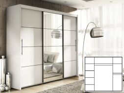 INOVA 2 skříň š.250 cm bílá 3. dv. posuvná ( P4RU4125 ) (MM) (K150) INOVA 2 skříň š.250 cm bílá 3. dv. posuvná ( P4RU4125 ) (MM) (K150)