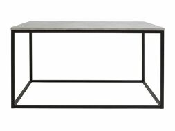 stolek AROZ LAW/100 beton chicago světle šedý/černý kovový rám