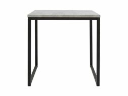 stolek AROZ LAW/40 beton chicago světle šedý/černý kovový rám