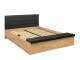 manželská postel OSTIA LOZ/160/B dub artisan/Solar 99 black
