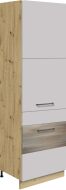Vysoká skříňka pro lednici INF-21D Latte/Wood