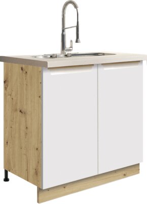 Dolní skříňka dřezová GLA-12D White