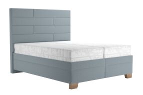 ESTELL čalouněná postel, 160x200, Šedá silver