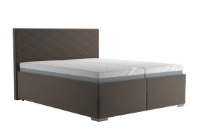 BRUNO čalouněná postel, 160x200, Hnědá