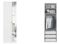 skř. FLEX (š. 75) ZESTAW 20 bílá/zrcadlo skř. FLEX (š. 75) ZESTAW 20 bílá/zrcadlo