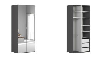 skř. FLEX (š. 100) ZESTAW 117 grafit/zrcadlo skř. FLEX (š. 100) ZESTAW 117 grafit/zrcadlo