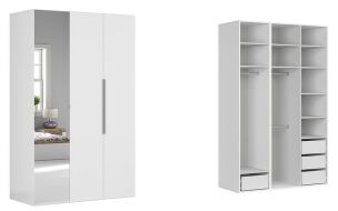 skř. FLEX (š. 150) ZESTAW 122 bílá/zrcadlo skř. FLEX (š. 150) ZESTAW 122 bílá/zrcadlo