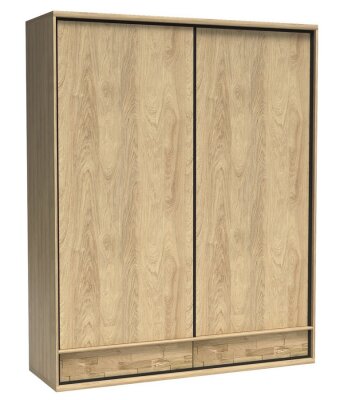 Šatní skříň s posuvnými dveřmi VIOLA M-19 - dub hickory Šatní skříň s posuvnými dveřmi VIOLA M-19 - dub hickory