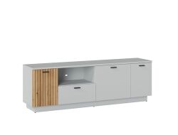 ALVERO F04 - RTV Televizní stolek 3D1S - lamino šedá light/PVC dub coast evoke (AlvernoALVF04=2BALÍKY) (W) (K150) NOVINKA ALVERO F04 - RTV Televizní stolek 3D1S - lamino šedá light/PVC dub coast evoke (AlvernoALVF04=2BALÍKY) (W) (K150) NOVINKA
