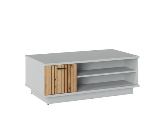 ALVERO T01 - KONFERENČNÍ STOLEK 1D - lamino šedá light/PVC dub coast evoke (AlvernoALVT01=2BALÍKY) (W) (K150) NOVINKA