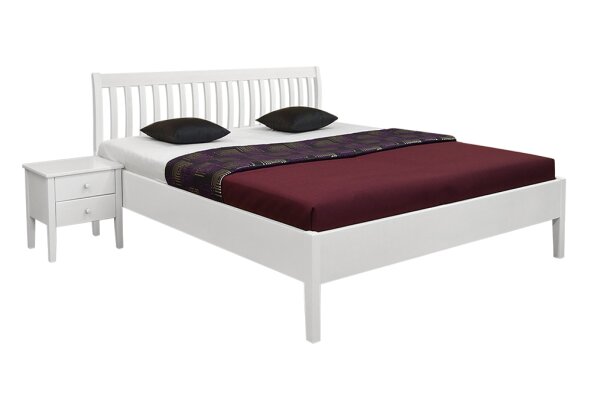 masivní manželská postel HELGA 180x200, Bílá masivní manželská postel HELGA 180x200, Bílá