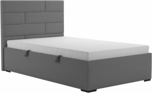 postel SPARTA s matrací - 120x200, ŠEDÁ Largo 15 grey