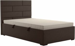 postel SPARTA s matrací - 120x200, ŠEDÁ Prima 6 Taupe