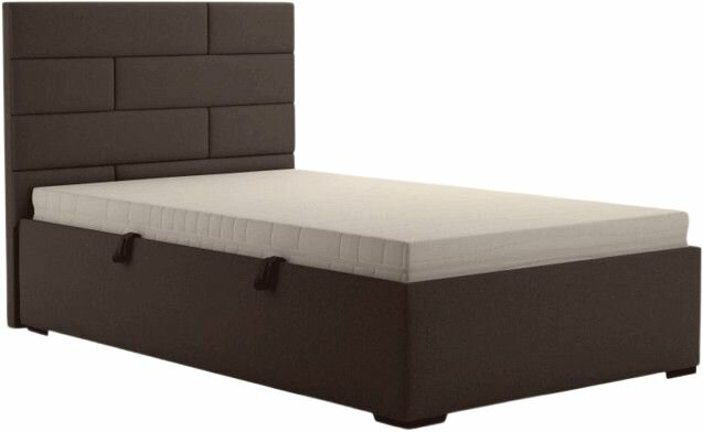 postel SPARTA s matrací - 120x200, ŠEDÁ Prima 6 Taupe