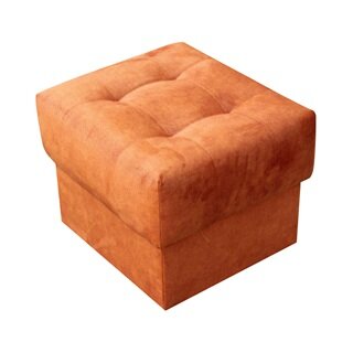 ALASKA NEW taburet 46x36x46 - látka NOEL 12 - Terakota (K250) NOVINKA