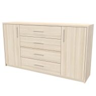 NÁBYTEK MIKULÍK s.r.o. AURA 3 - komoda, 160x86cm Hloubka: 43cm, Dekor: akácie světlá