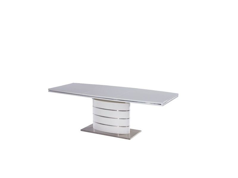 FANO jídelní stůl bílá vysoký lesk 160(220)x77x90 FANOB(S) (K150-Z) - 1