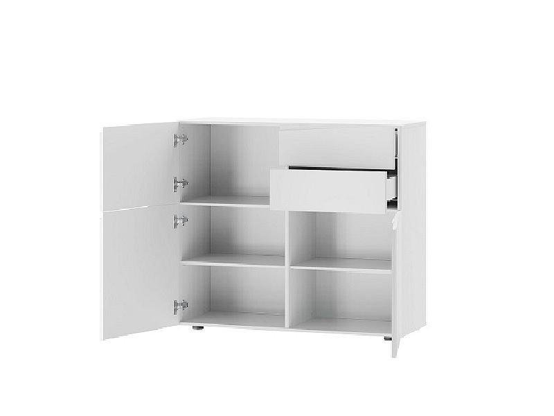LUCCARELLI 06 - KOMODA - 3D2S - bílá mat - 1