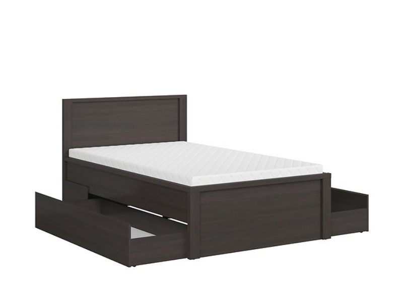 KASPIAN LOZ/120/T wenge BEZ ROŠTU a MATRACE - 3 KASPIAN LOZ/120/T wenge BEZ ROŠTU a MATRACE - 3